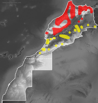 Mapa de distribuci�n de Mauremys leprosa